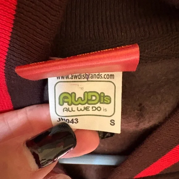 Men’s  Black and Red Varsity Jacket - Picture 3 of 5